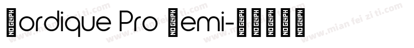 Nordique Pro Semi字体转换